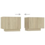 vidaXL Table de chevet chêne sonoma 100x35x40 cm bois d'ingénierie