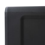vidaXL Armoire de rangement de jardin avec 3 étagères Noir et gris