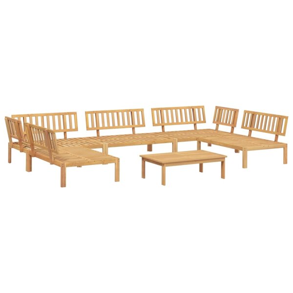 vidaXL Salon palette de jardin 6 Pièces bois d'acacia massif