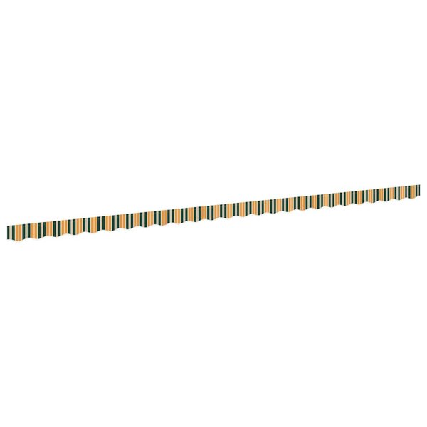 vidaXL Bande de auvent Vert et jaune 5.8 x 0.2 m Toile
