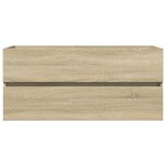 vidaXL Armoire de lavabo de salle de bain chêne sonoma 100x38 5x45 cm