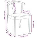 vidaXL Chaise de salle à manger 2 Pièces Blanc et Blanc