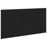 vidaXL Tête de lit Chêne noir 160 x 1 5 x 80 5 cm Bois d'ingénierie