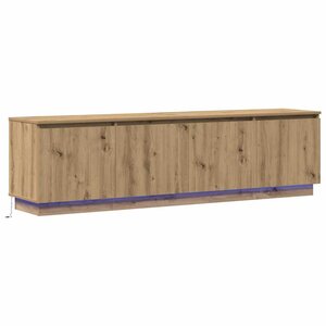 vidaXL Meuble TV Chêne artisanal 180 x 38 x 49 cm Bois d'ingénierie