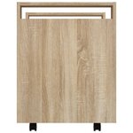 vidaXL Chariot de bureau Chêne sonoma 60x45x60 cm Bois d'ingénierie