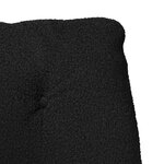 vidaXL Fauteuil Relaxant Noir en Tissu Imite Laine Bouclée