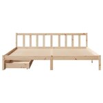 vidaXL Cadre de lit sans matelas 180x200 cm bois massif de pin