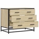 vidaXL Commode chêne sonoma 70x41x56 cm bois d'ingénierie