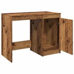 vidaXL Bureau vieux bois 100x50x76 cm bois d'ingénierie