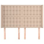 vidaXL Tête de lit avec oreilles Cappuccino 147x16x118/128 cm
