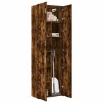 vidaXL Armoire de rangement chêne fumé 70x42 5x225cm bois d'ingénierie