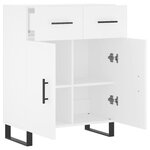 vidaXL Buffet blanc 69 5x34x90 cm bois d'ingénierie