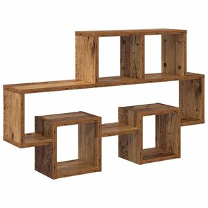 vidaXL Étagère Murale Bois ancien 82 x 15 x 51 cm Bois d'ingénierie