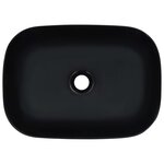 vidaXL Lavabo 45 5x32x13 cm Céramique Noir