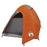 vidaXL Tente de camping à dôme 2 personnes orange imperméable