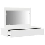 vidaXL Table de Toilette Blanc 100 x 40 x 70 cm Bois d'ingénierie