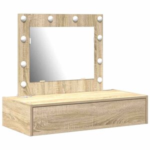 vidaXL Table de Toilette Marron 83 x 40 x 70 cm Bois d'ingénierie