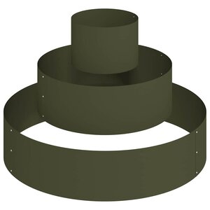 vidaXL Cache-pot de jardin Vert olive 90 x 90 x 20 cm Acier