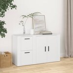 vidaXL Buffet Blanc 100x33x59 5 cm Bois d'ingénierie