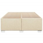 vidaXL Cadre de lit sans matelas crème 140x190 cm tissu