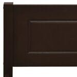 vidaXL Cadre de lit sans matelas pin massif marron foncé 200x200 cm