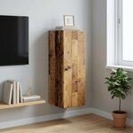 vidaXL Armoire Murale 33 x 34 5 x 90 cm Bois d'ingénierie Bois ancien