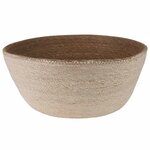 vidaXL Pot de plante avec poignées Blanc Ø 45 x 36 cm