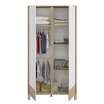Armoire 2 portes bois blanc