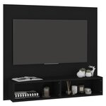 Vidaxl meuble tv mural noir 102x23 5x90 cm aggloméré