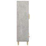 vidaXL Buffet haut Gris béton 70x31x115 cm Bois d'ingénierie