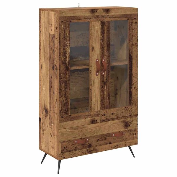 vidaXL Haut Armoire avec tiroir Bois Ancien 69 5 x 31 x 115 cm