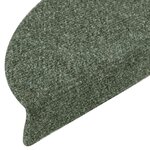 vidaXL Tapis d'escalier autocollants 30 pièces 56 x 17 x 3 cm Vert Demi-rond
