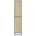 vidaXL Bibliothèque chêne sonoma 80 5x35x170 5 cm bois d'ingénierie