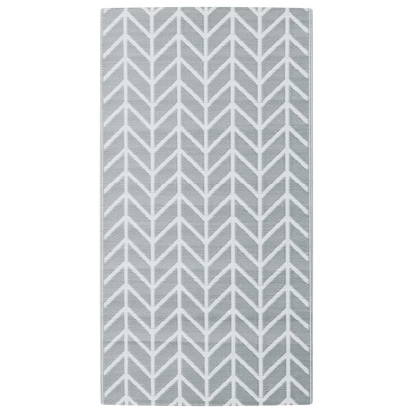 vidaXL Tapis d'extérieur ARAKIL gris 80 x 150 cm PP