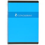 Cahier à spirale A4 petits carreaux 180p 70g coloris aléatoire CONQUÉRANT