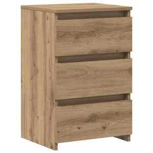 vidaXL Tables de chevet 2 Pièces chêne artisanal bois d'ingénierie