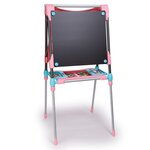 Smoby double chevalet réglable pour enfants rose 410203