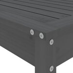 vidaXL Ensemble de bar de jardin 5 Pièces gris bois de pin massif