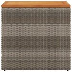 vidaXL Table d'appoint de jardin dessus en bois gris 58x27 5x55 cm