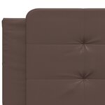 vidaXL Lit avec matelas marron 200x200 cm similicuir