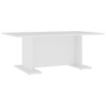 vidaXL Table basse blanc 103 5x60x40 cm bois d'ingénierie