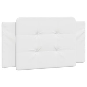 vidaXL Coussin de tête de lit Zadar blanc 100 cm similicuir