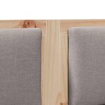 vidaXL Tête de lit Autre Marron 135 cm Bois massif en pin