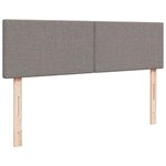 VidaXL Cadre de lit ottoman avec matelas taupe 180x200 cm tissu
