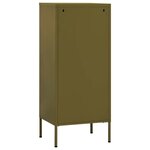 vidaXL Armoire de rangement Vert olive 42 5x35x101 5 cm Acier