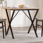 vidaXL Pieds de table à manger cadre en X 70x70x73 cm fonte