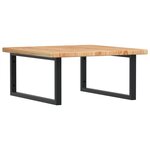 vidaXL Étagère de vasque murale acier et bois de chêne massif