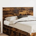 vidaXL Tête de lit Chêne fumé 160 cm Bois d'ingénierie
