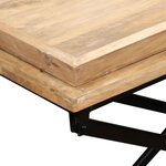 vidaXL Table console Bois de manguier massif 130 x 40 x 80 cm