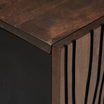vidaXL Meuble TV   105 x 33 5 x 46 cm  fait en bois de mangue massif.